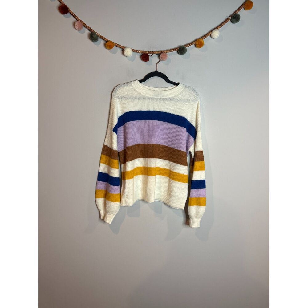 Express striped colorful sweater